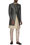 Buy_Arihant Rai Sinha_Beige Layered Sherwani Set_at_Aza_Fashions