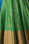 Shop_Payal Khandwala_Green Handwoven Brocade Silk Lehenga_Online_at_Aza_Fashions