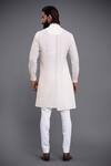 Shop_Raghavendra Rathore Jodhpur_Off White Cotton Kurta _at_Aza_Fashions