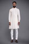 Raghavendra Rathore Jodhpur_Off White Cotton Kurta _Online_at_Aza_Fashions