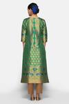 Shop_Payal Khandwala_Green Silk Brocade Kurta_at_Aza_Fashions