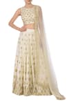 Buy_Astha Narang_White Silk Round Lehenga Set For Women_at_Aza_Fashions
