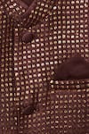 Buy_All Boy Couture_Maroon Cotton, Silk Sequins, Embroidery Bundi Kurta Set _Online_at_Aza_Fashions