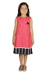 Buy_Ribbon Candy_Red Cotton Floral Print Dress _Online_at_Aza_Fashions