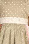 Ribbon Candy_Grey Polka Dot Dress For Girls_at_Aza_Fashions