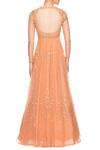 Shop_Astha Narang_Orange Sequin Embellished Gown_at_Aza_Fashions