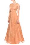 Astha Narang_Orange Sequin Embellished Gown_Online_at_Aza_Fashions