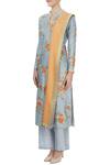 Buy_Aiman_Blue Chanderi Embroidered Kurta Set_Online_at_Aza_Fashions
