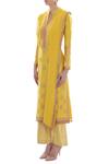 Buy_Aiman_Yellow Embroidered Kurta Set_Online_at_Aza_Fashions