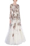 Astha Narang_White Embellished Gown  _Online_at_Aza_Fashions