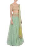 Anushree Reddy_Green Embroidered Lehenga Set_Online_at_Aza_Fashions