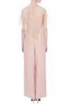 Shop_Kavita Bhartia_Pink Round Sheer Blouse For Women_at_Aza_Fashions