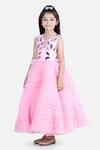 Shop_The Little Celebs_Pink Net, Satin Embroidery Acrylic Dress _Online_at_Aza_Fashions