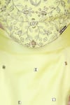 Buy_The Little Celebs_Yellow Silk, Crepe Embroidery, Sequins Blouse And Lehenga Set _Online_at_Aza_Fashions