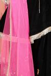 The little celebs_Black Velvet Embroidery Zari Kurta Set _Online_at_Aza_Fashions