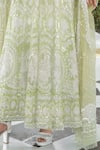 Manish Malhotra_Green Net Embroidered Anarkali Set_Online_at_Aza_Fashions