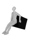 Buy_H2h_Black Polyresin Boxed Man Sculpture_Online_at_Aza_Fashions