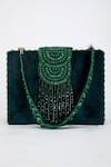 Buy_Eena_Green Erisha Embroidered Box Clutch _Online_at_Aza_Fashions