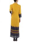 Shop_Soup by Sougat Paul_Blue Yellow And Navy Printed Shirt Dress For Women_at_Aza_Fashions
