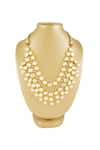 Buy Just Shradhas Gold Plated Kundan And Pearl Layered Necklace at Aza Fashions Buy_Just Shradhas_Gold Plated Kundan And Pearl Layered Necklace _at_Aza_Fashions