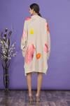 Shop_Aartivijay Gupta_Beige Floral Patchwork Cardigan For Women_at_Aza_Fashions