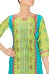 Buy_Soup by Sougat Paul_Green Printed Kurta Palazzo Set  _Online_at_Aza_Fashions