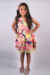 Buy_Ribbon Candy_Multi Color Cotton Floral Print Dress _at_Aza_Fashions