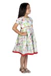 Ribbon Candy_Multi Color Cotton Cold Shoulder Printed Dress _Online_at_Aza_Fashions