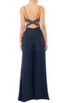 Shop_Shehlaa Khan_Blue Sweetheart Neck Embellished Jumpsuit _at_Aza_Fashions