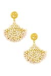 Buy_Zariin_Gold Plated Beads Filigree Danglers _at_Aza_Fashions