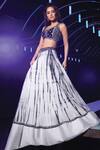 Buy_Reeti Arneja_White Silk Embellished Lehenga Set_at_Aza_Fashions