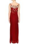 Shop_Esha Koul_Maroon Embroidered Gown For Women_at_Aza_Fashions