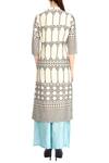 Shop_Soup By Sougat Paul_Blue Ivory Front Slit Kurta And Pastel Palazzo _at_Aza_Fashions