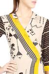 Buy_Soup by Sougat Paul_Beige Crepe Spread Collar Printed Jumpsuit For Women_Online_at_Aza_Fashions