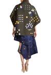Shop_Sahil Kochhar_Green Military Applique Work Jacket For Women_at_Aza_Fashions