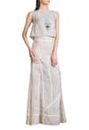 Buy_Sahil Kochhar_Beige Embroidered Maxi Dress_at_Aza_Fashions