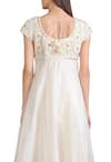 Shop_Sahil Kochhar_White Chanderi Embroidered Floral Scoop Neck Anarkali Set  _at_Aza_Fashions