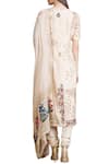 Shop_Sahil Kochhar_Beige Hand Embroidered Kurta Set  _at_Aza_Fashions
