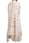Shop_Sahil Kochhar_Off White Ivory Kalidar Kurta Set With Embroidered Floral Motifs  _at_Aza_Fashions