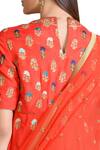 Shop_Sahil Kochhar_Orange Hand Embroidered Anarkali Set For Women_at_Aza_Fashions