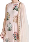 Buy_Sahil Kochhar_Pink Georgette Embroidered Floral Round Neck Kurta Set For Women_Online_at_Aza_Fashions