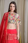 Sahil Kochhar_Raw Silk Embroidered Lehenga Set_Online_at_Aza_Fashions