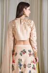Shop_Sahil Kochhar_Beige Embroidered Lehenga Set For Women_at_Aza_Fashions