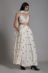 MATI_1 Off White Pure Linen Thread V Neck Lehenga Set Online at Aza Fashions MATI_1_Off White Pure Linen Thread V Neck Lehenga Set _Online_at_Aza_Fashions