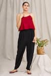 Buy_Namrata Joshipura_Black Draped Pants _at_Aza_Fashions