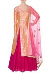 Buy_Neha Mehta Couture_Pink Silk Kurta And Lehenga Set_at_Aza_Fashions