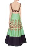 Shop_Neha Mehta Couture_Green Silk Embroidered Lehenga Set _at_Aza_Fashions