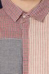 Buy_Rajesh Pratap Singh_Multi Color Handloom Cotton Striped, Checks Woven Shirt_Online_at_Aza_Fashions