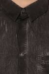 Buy_Rajesh Pratap Singh_Black Cotton Washed And Distressed Shirt_Online_at_Aza_Fashions
