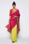 Shop_Payal Khandwala_Green Handwoven Silk Saree_Online_at_Aza_Fashions
